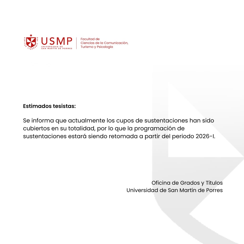 Comunicado para tesistas